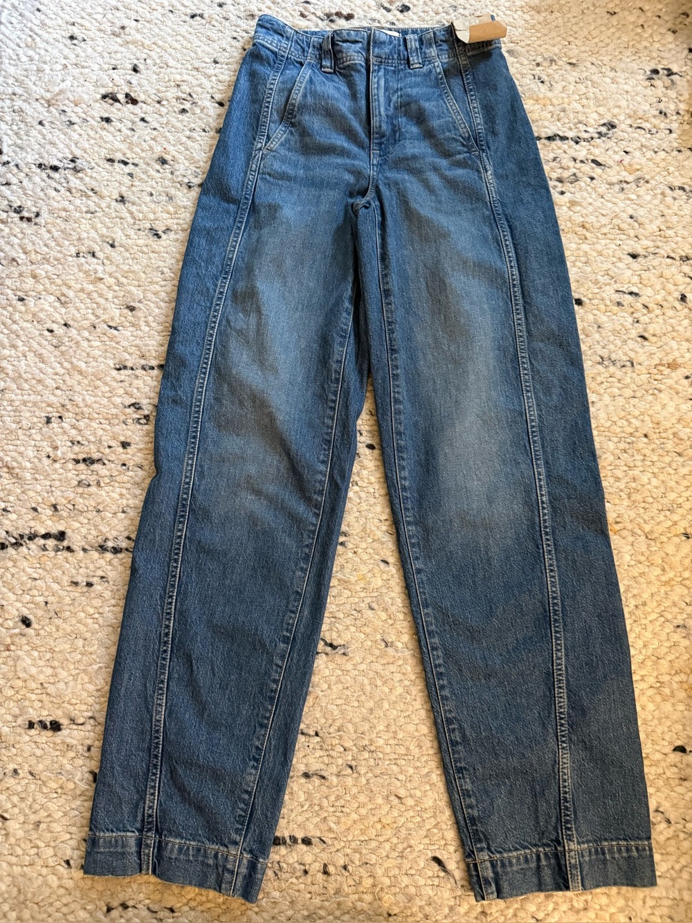Madewell Tapered Denim Trousers Jeans size 24 High Waist